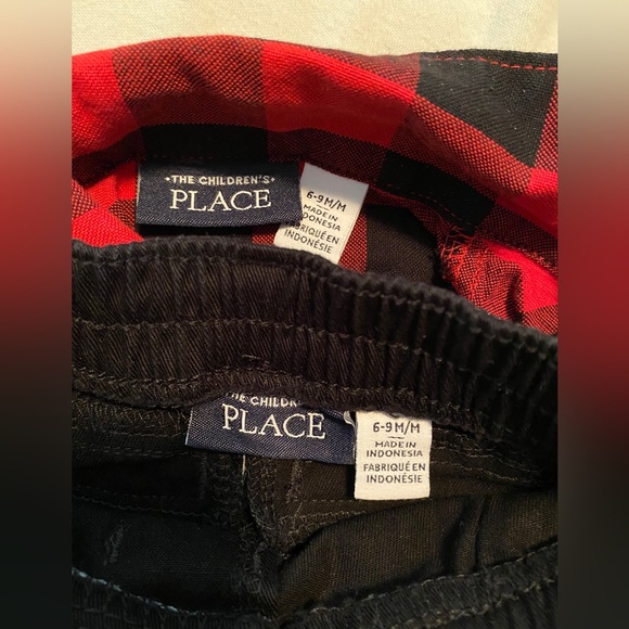 Plaid Button Up Onesie And Pants Outfit With Bow Tie - Picture 9 of 9